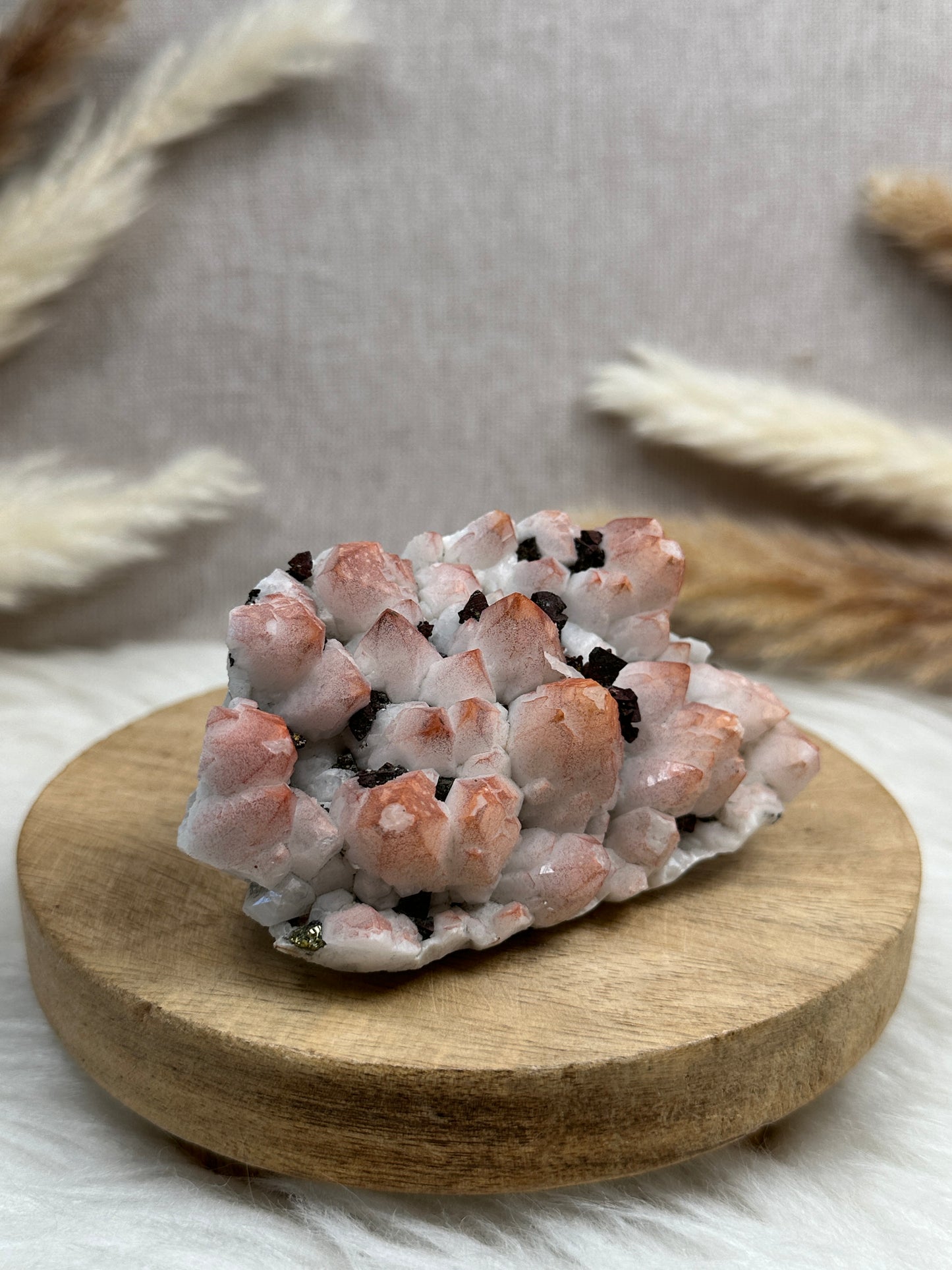 Quarz mit Hämatit & Pyrit Cluster (3)