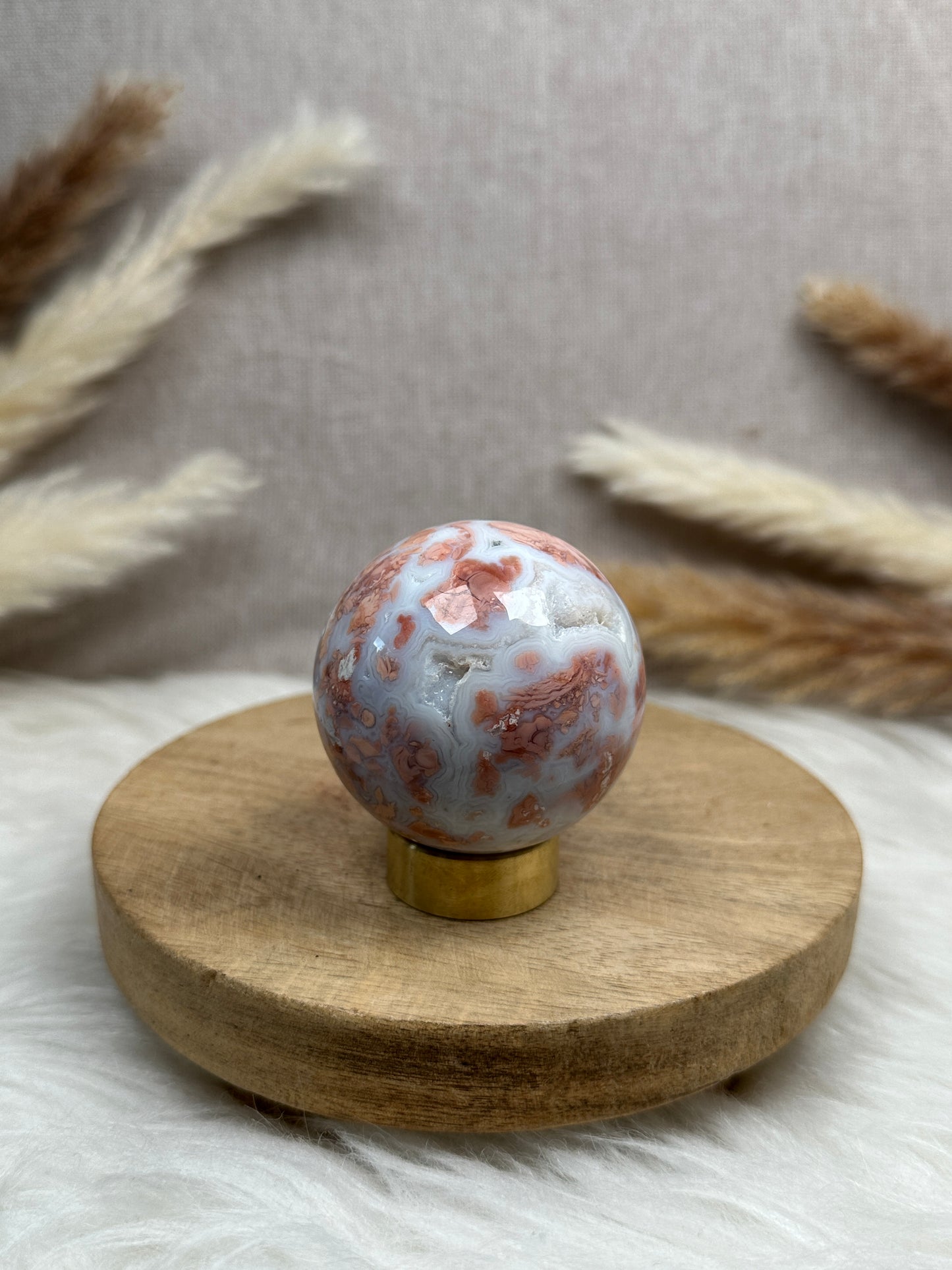 Cotton Candy Achat Kugel (2)