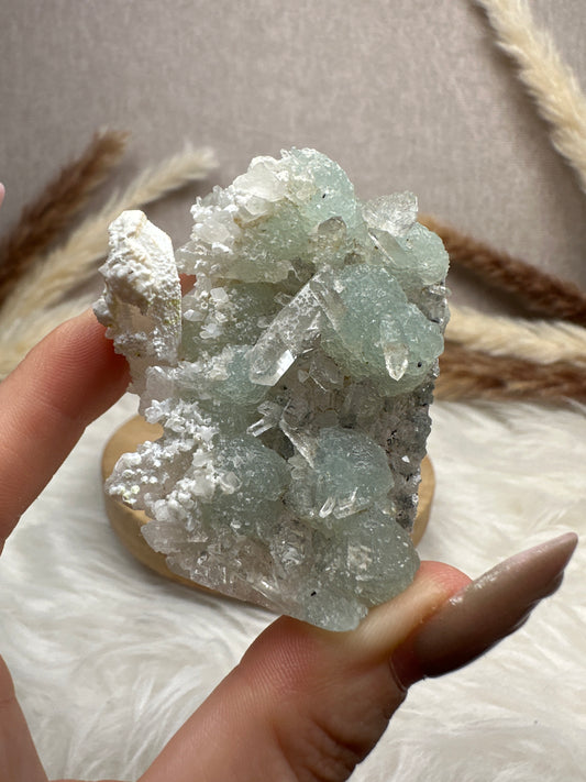 Prehnit mit Quarz Specimen