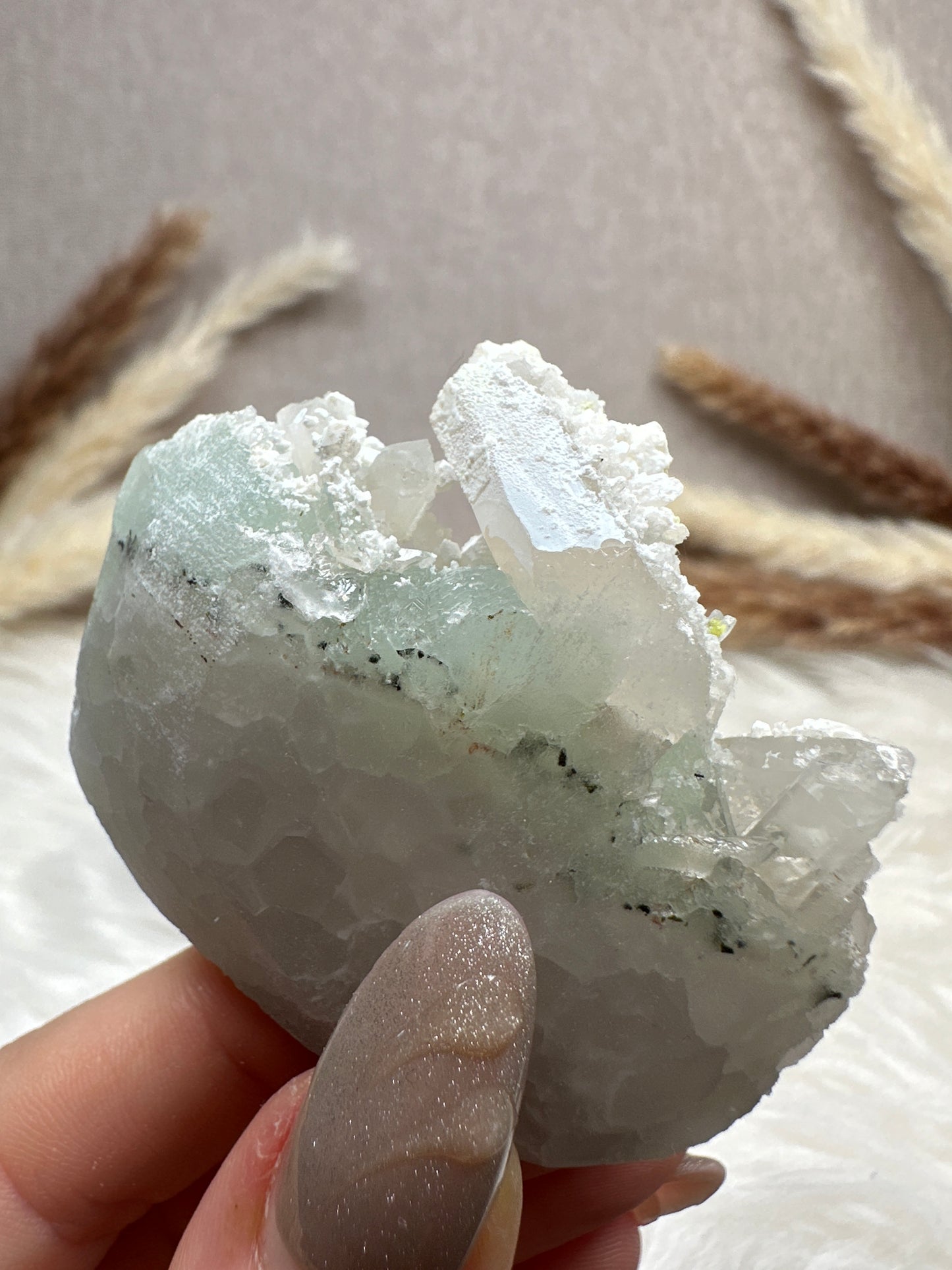 Prehnit mit Quarz Specimen