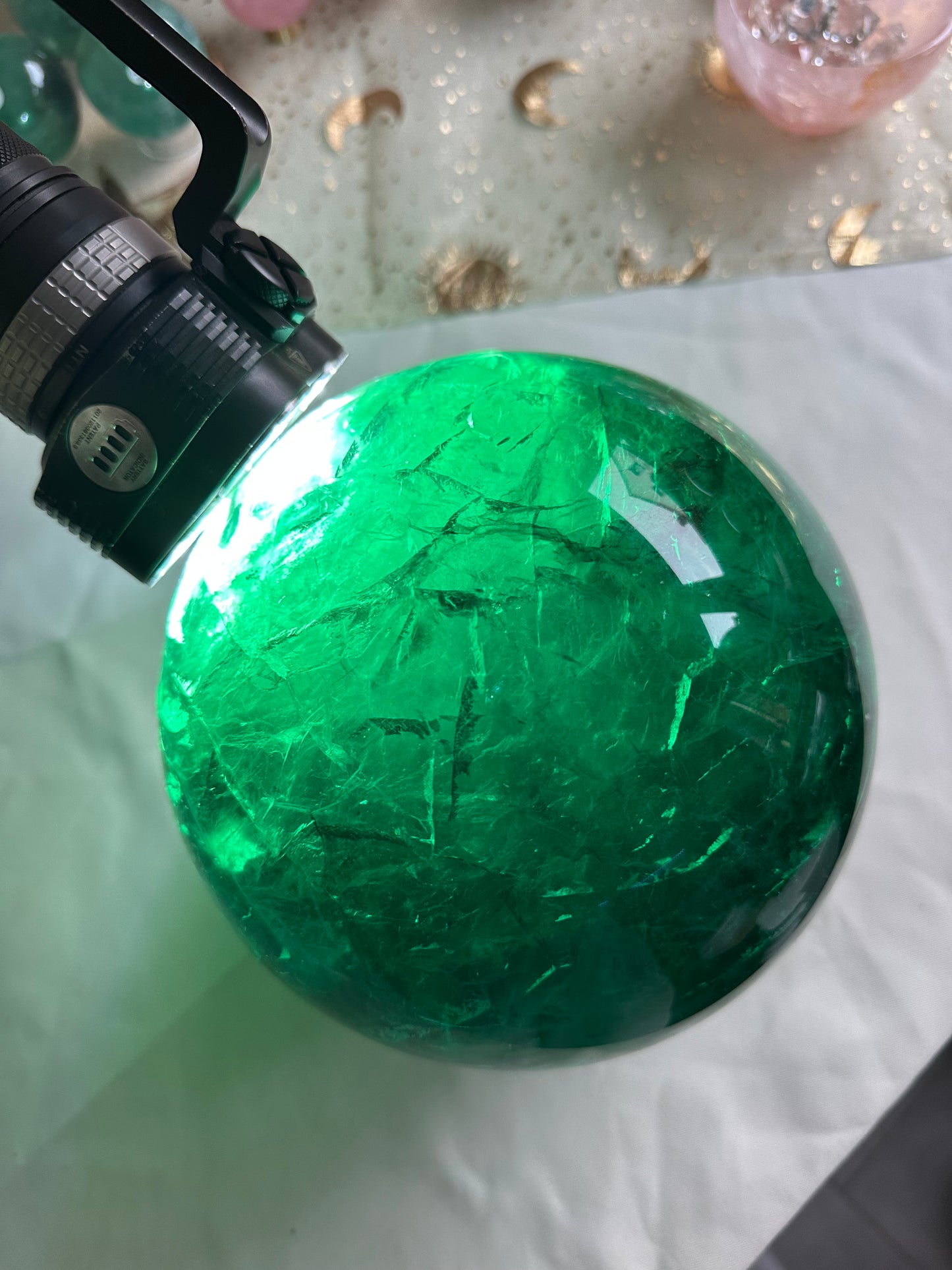 XXL Fluorit Kugel (grün)