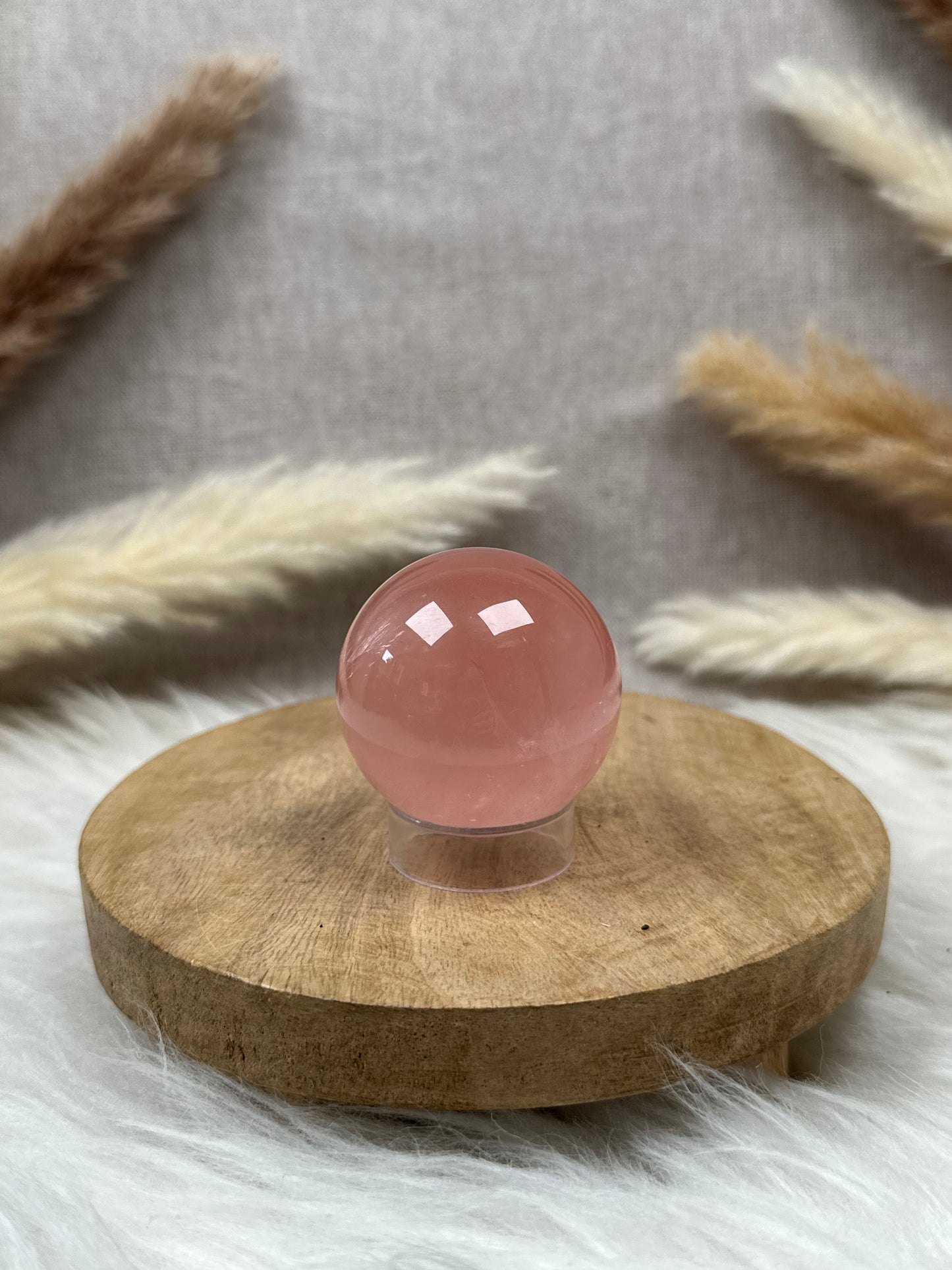 Pinke Rosenquarz Kugel HQ (4)