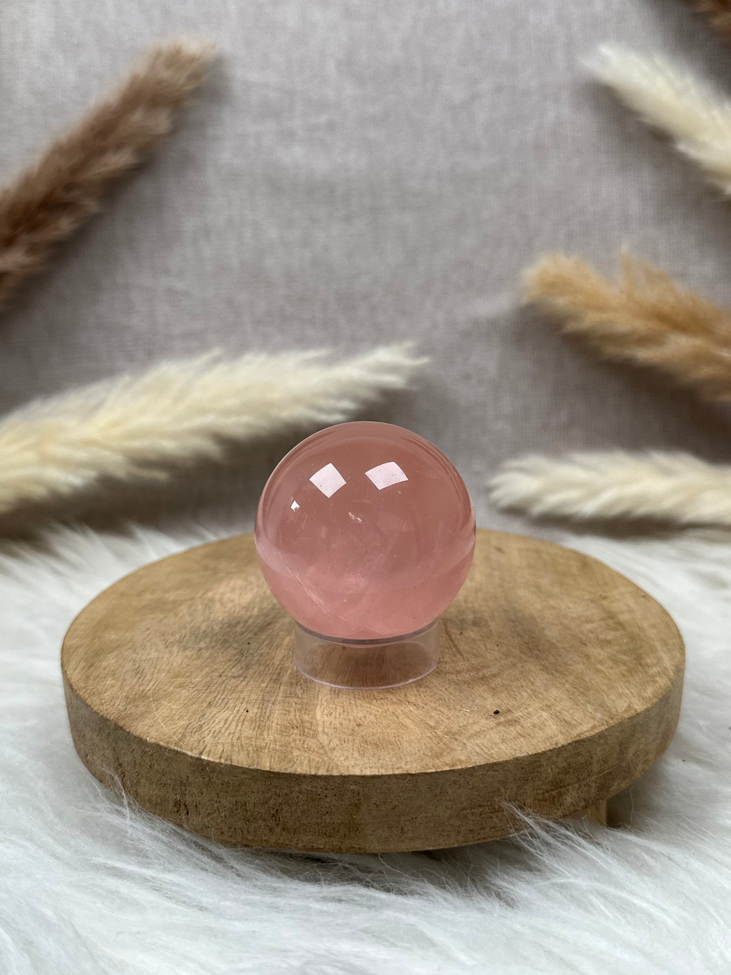 Pinke Rosenquarz Kugel HQ (4)