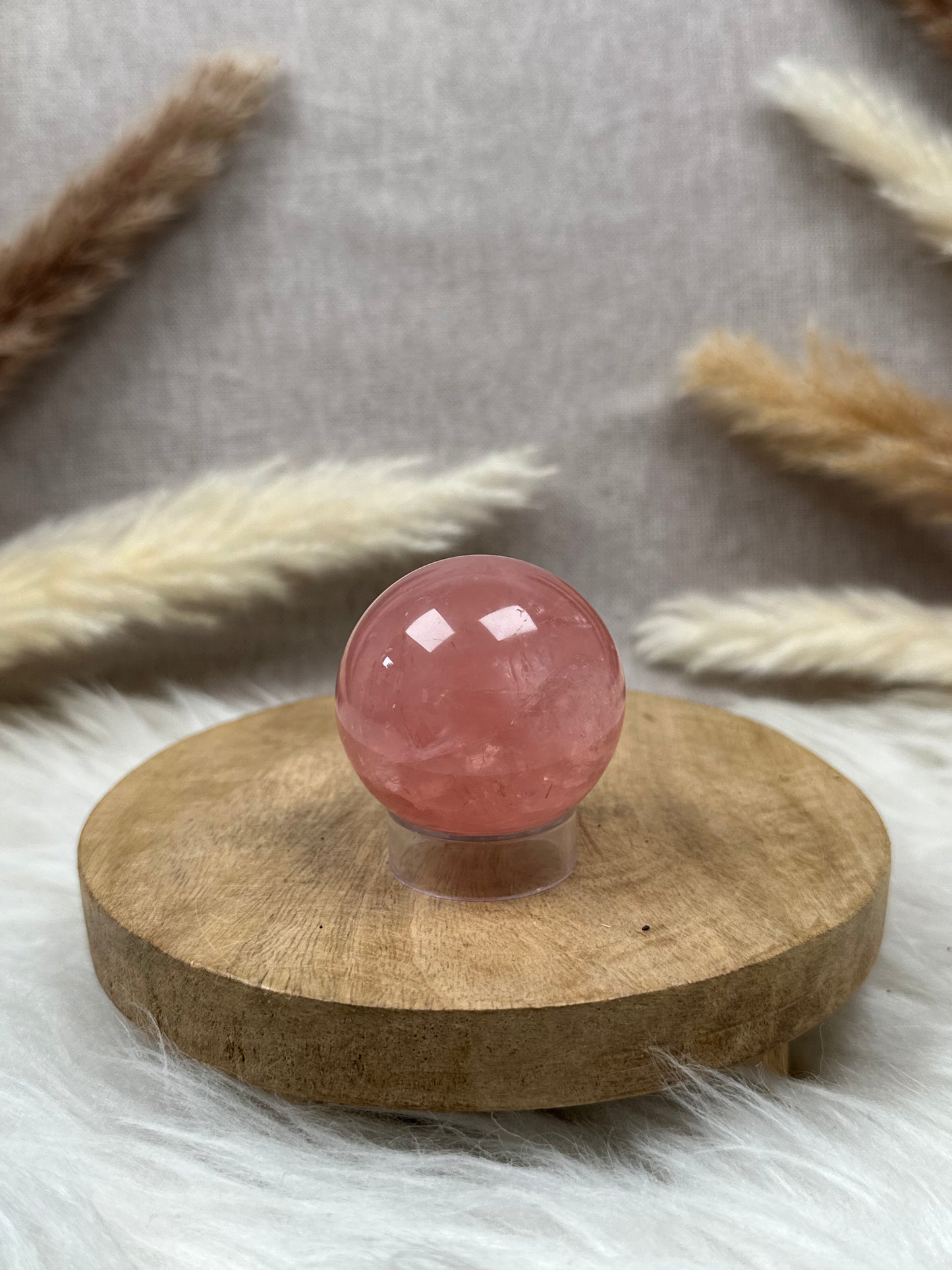 Pinke Rosenquarz Kugel HQ (5)