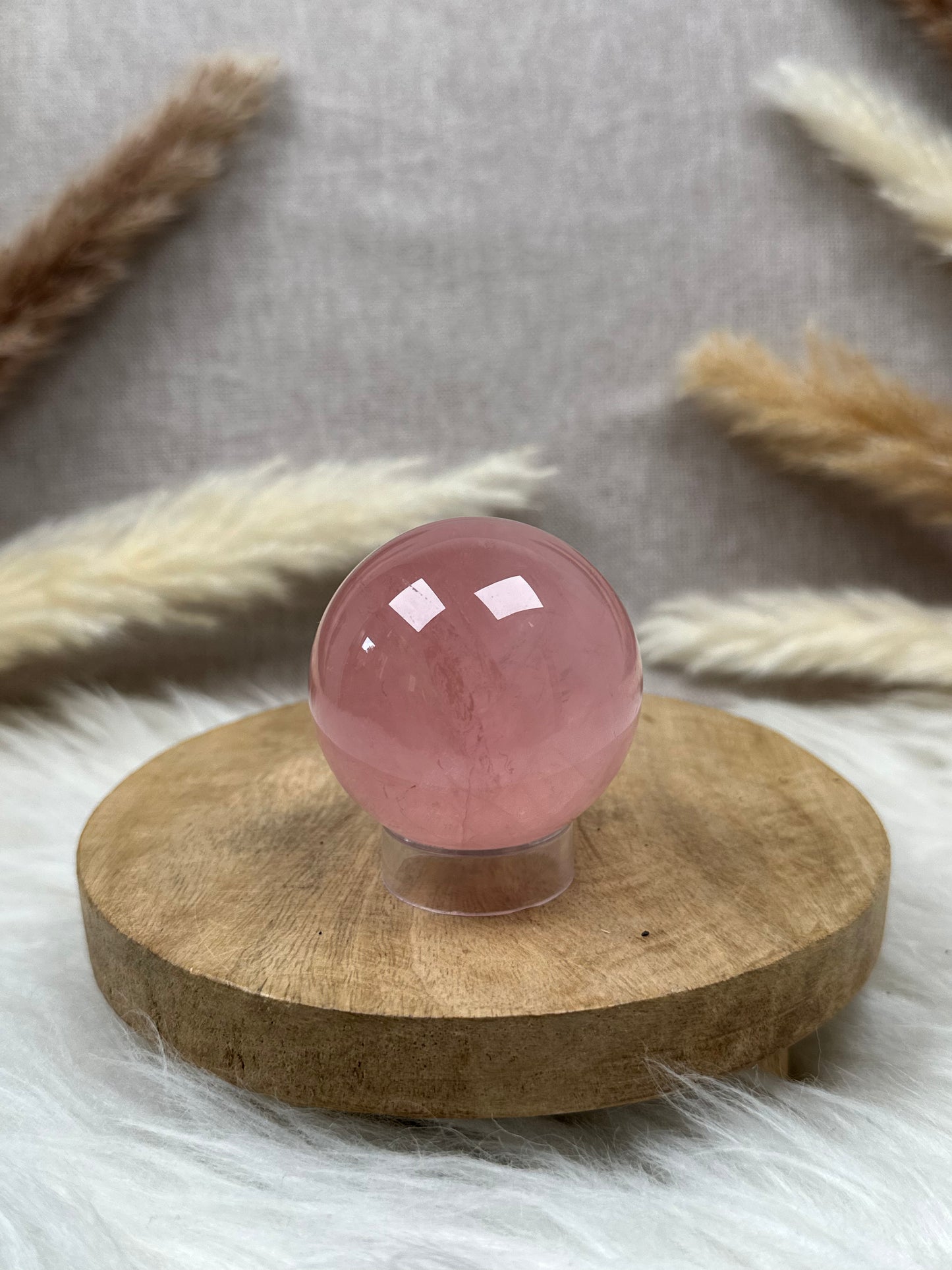 Pinke Rosenquarz Kugel HQ (6)