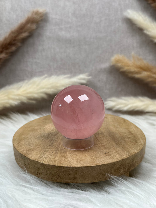Pinke Rosenquarz Kugel HQ (6)
