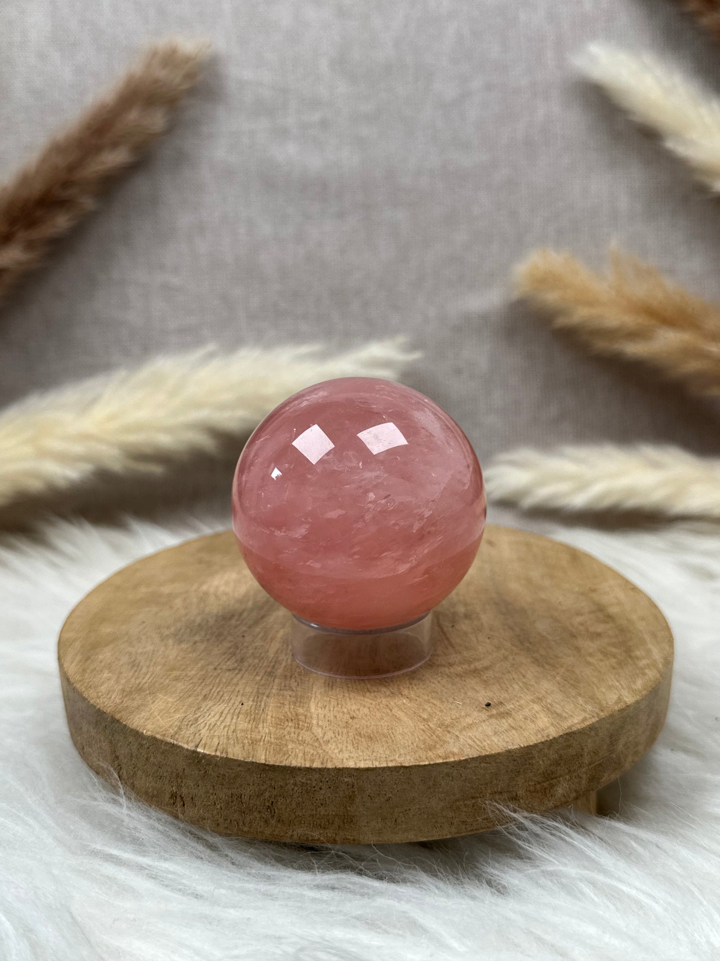 Pinke Rosenquarz Kugel HQ (7)