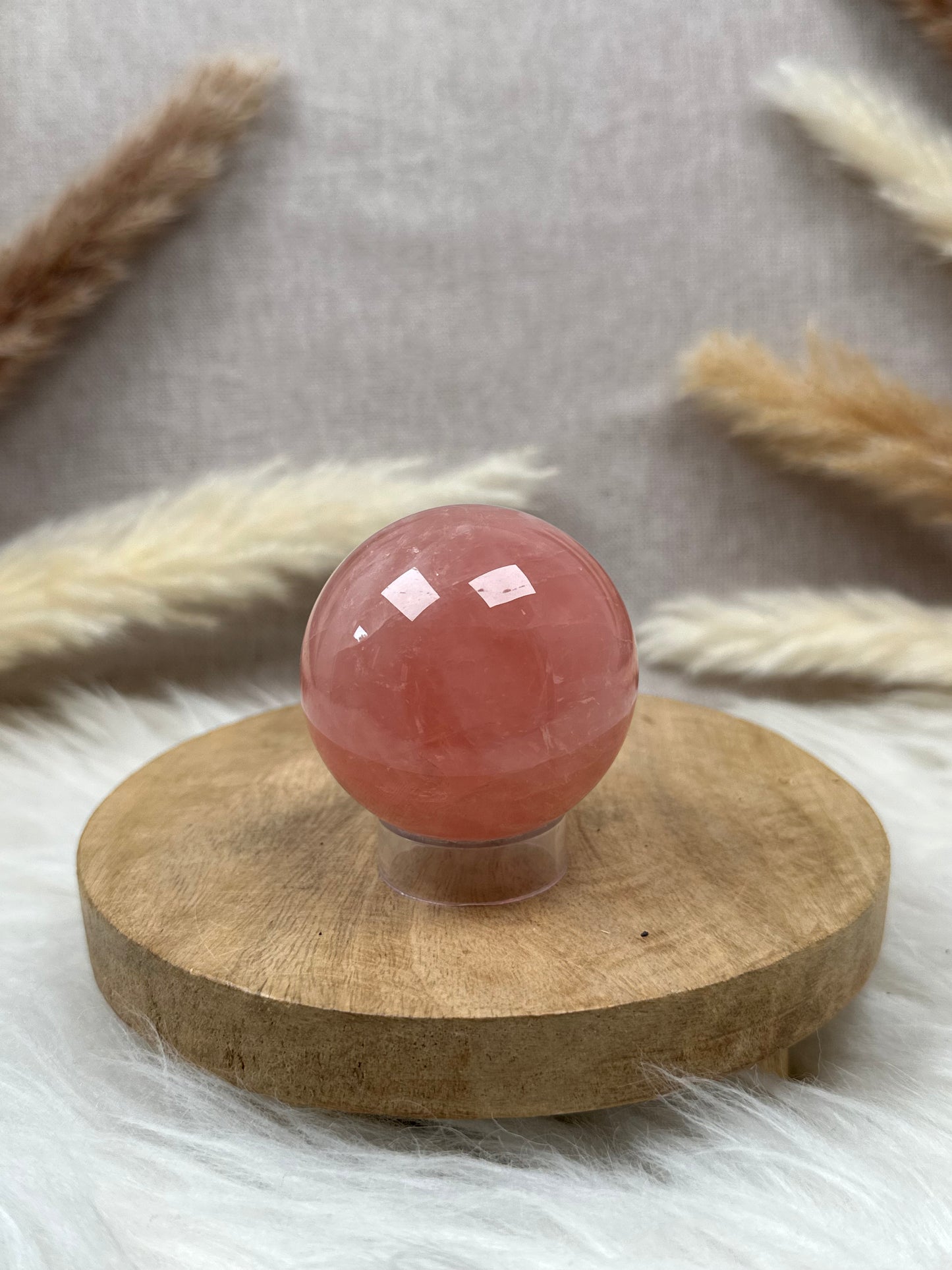 Pinke Rosenquarz Kugel HQ (7)
