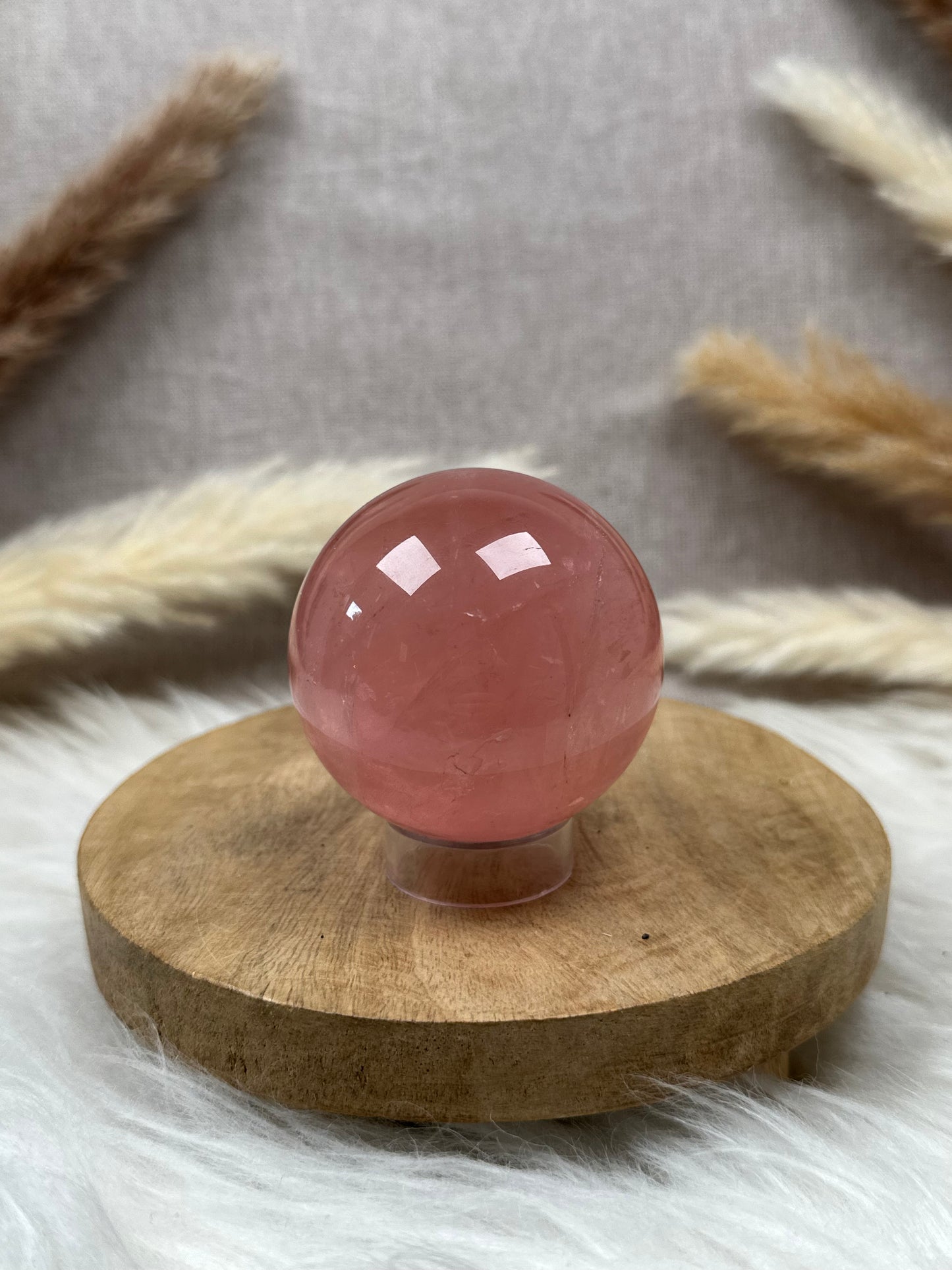 Pinke Rosenquarz Kugel HQ (10)