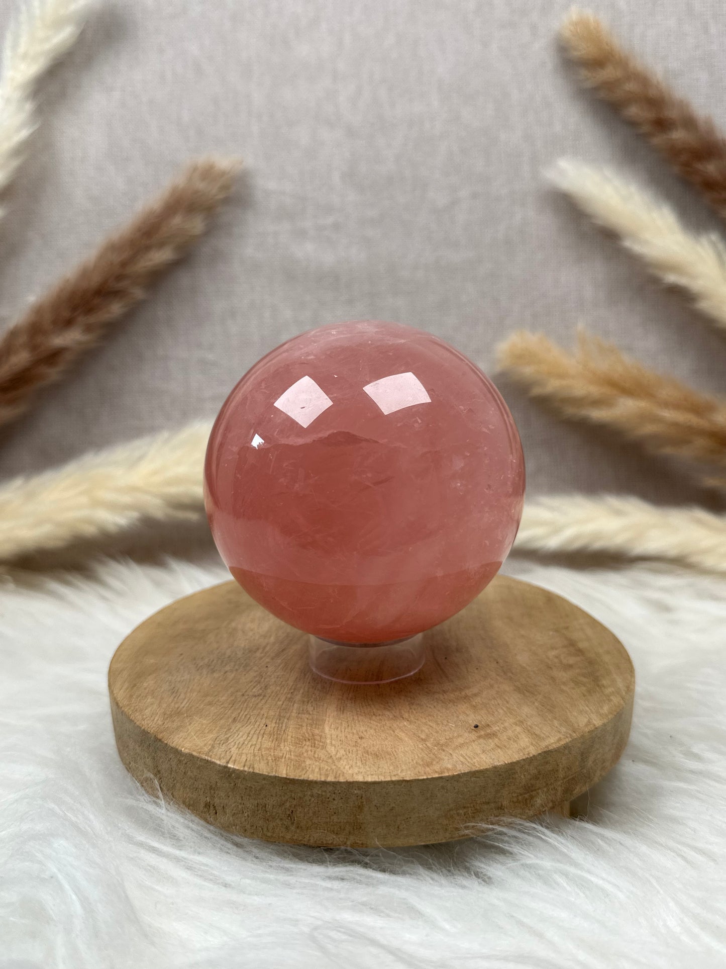Pinke Rosenquarz Kugel HQ (11)