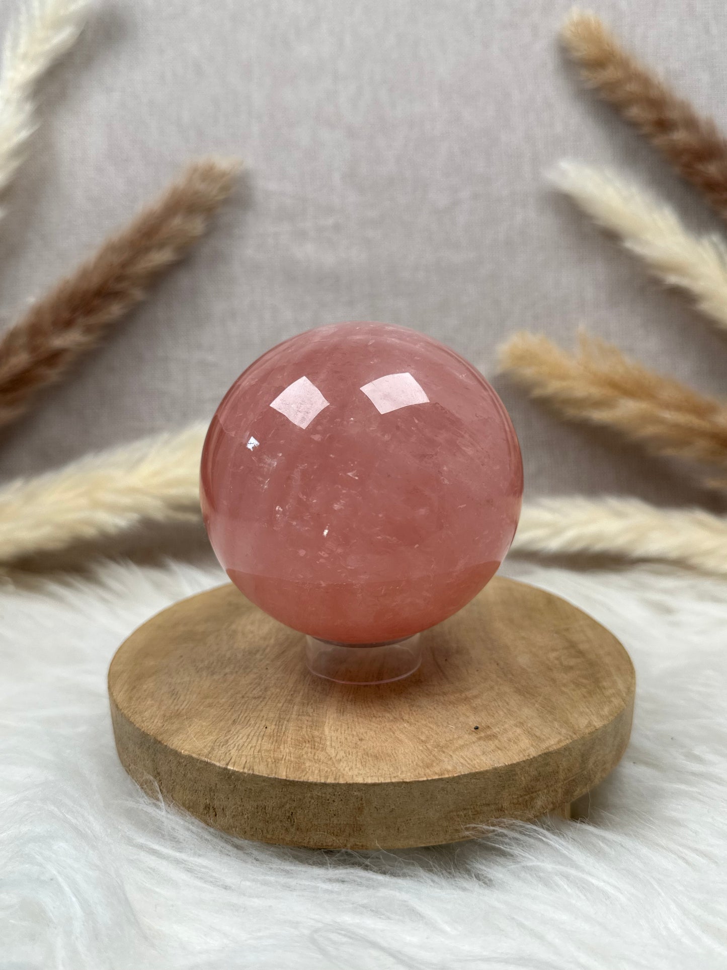 Pinke Rosenquarz Kugel HQ (11)