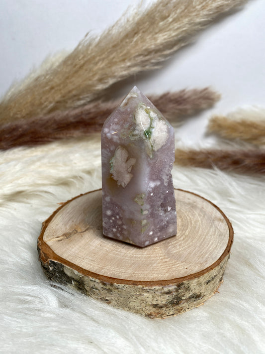 Amethyst x Blumenachat Turm (2)