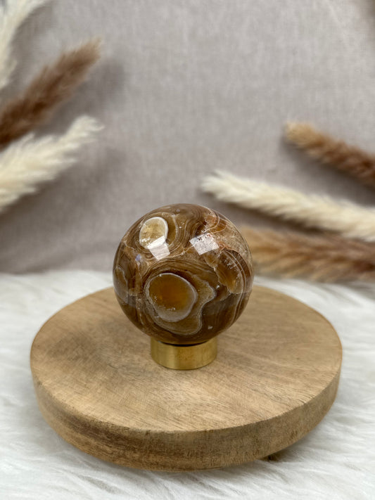 Schokoladen Calcit Kugel (3)