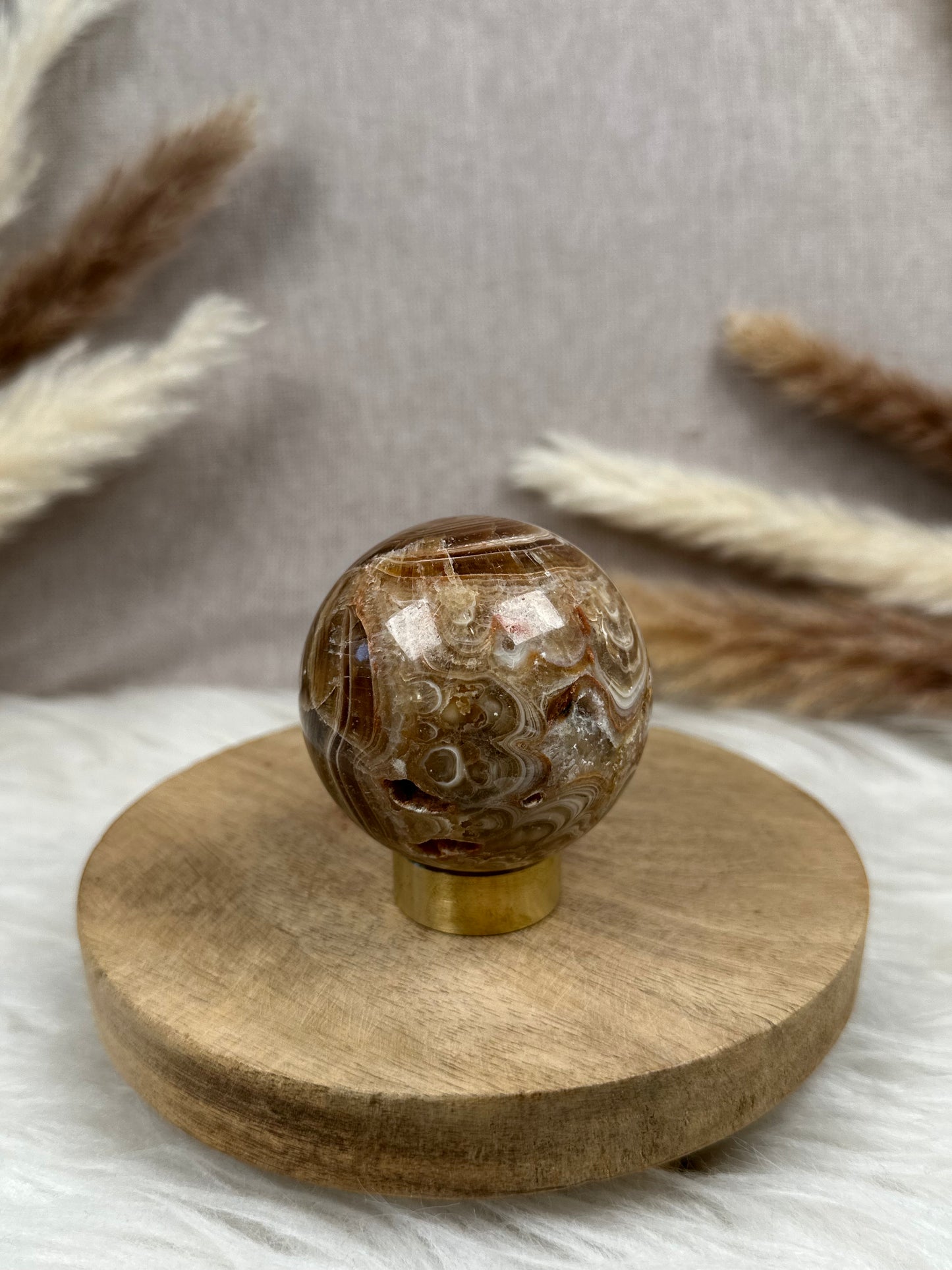 Schokoladen Calcit Kugel (3)