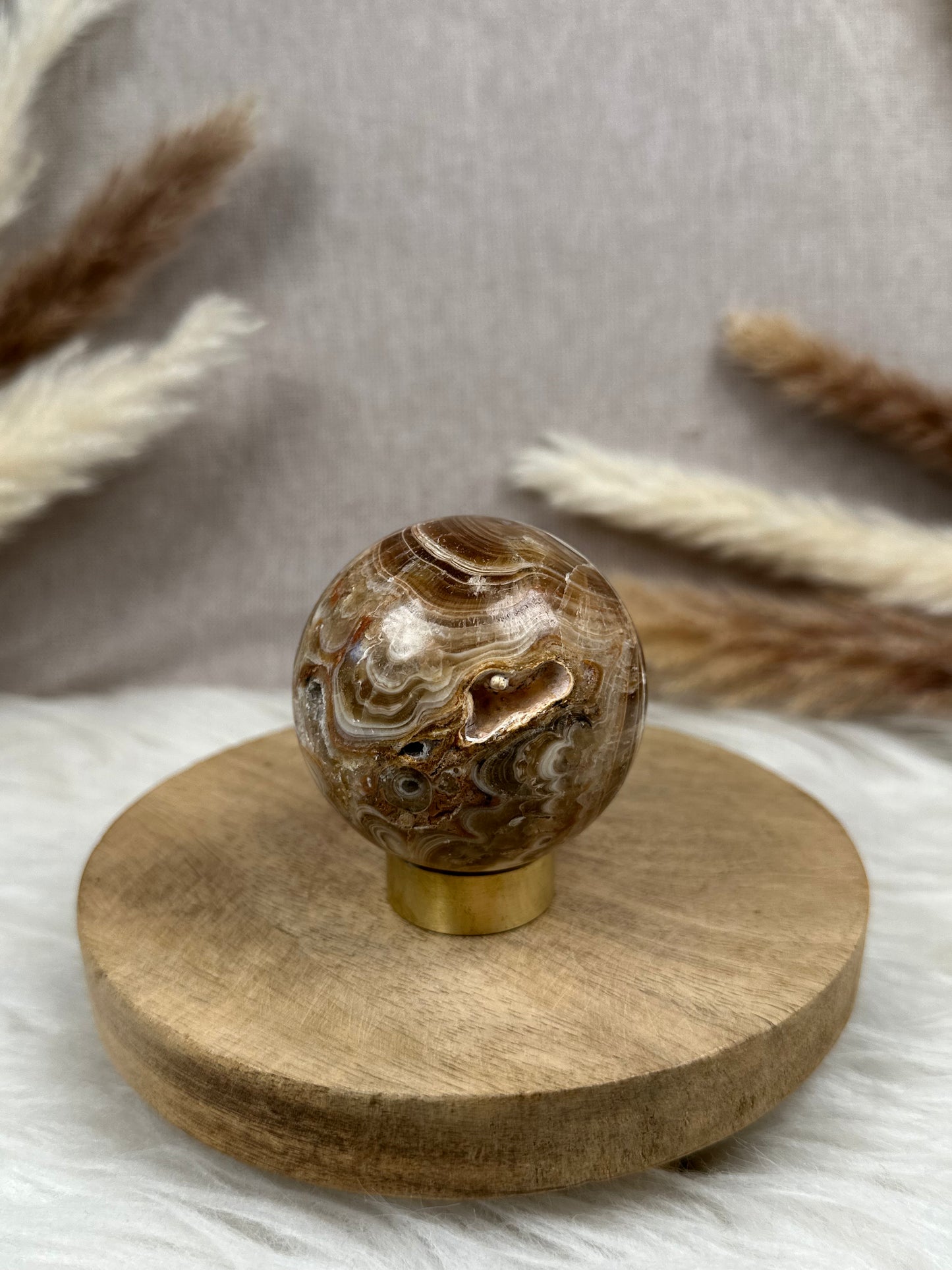 Schokoladen Calcit Kugel (3)