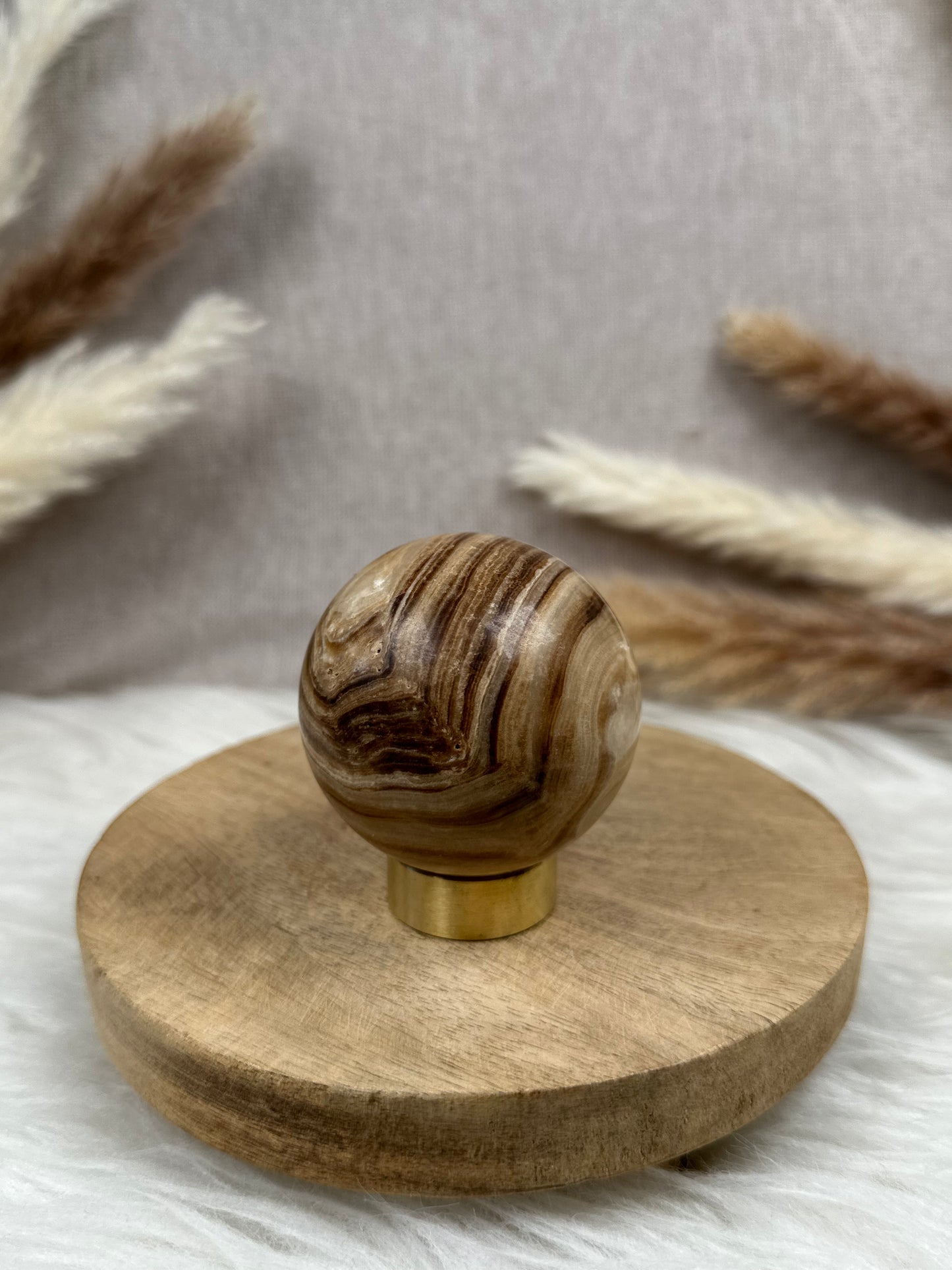 Schokoladen Calcit Kugel (4)