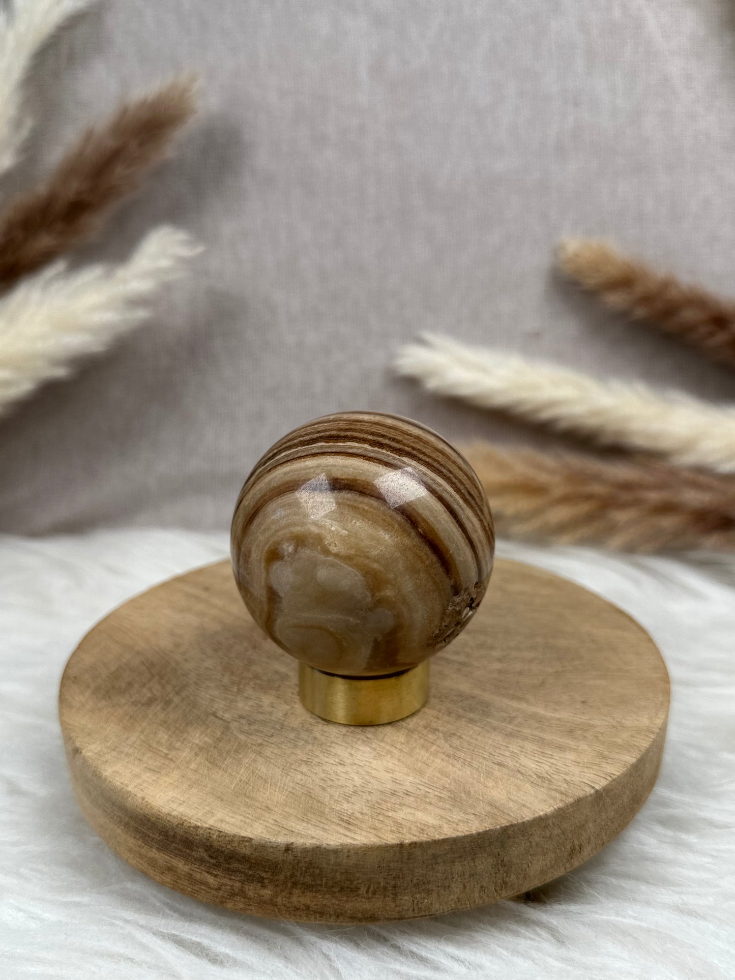 Schokoladen Calcit Kugel (4)