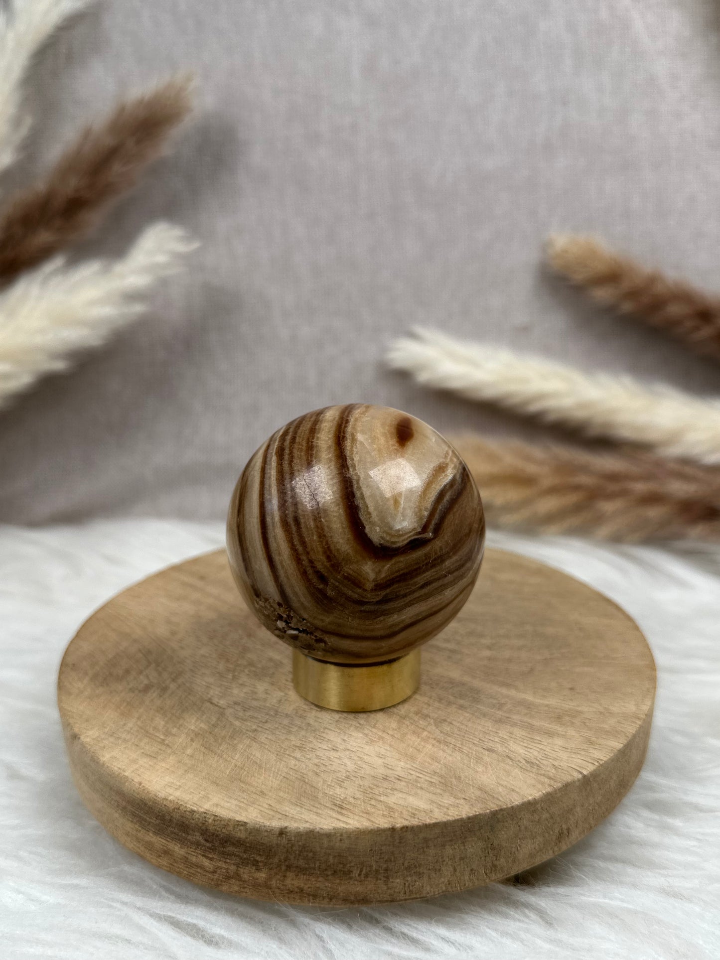 Schokoladen Calcit Kugel (4)