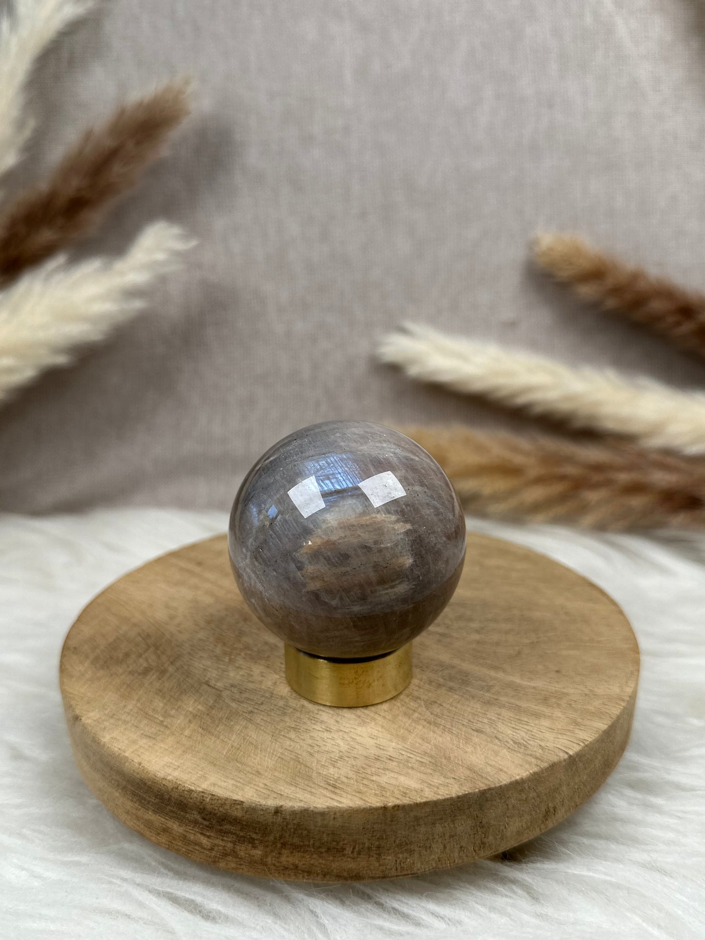 Mondstein Kugel (4) B-Ware