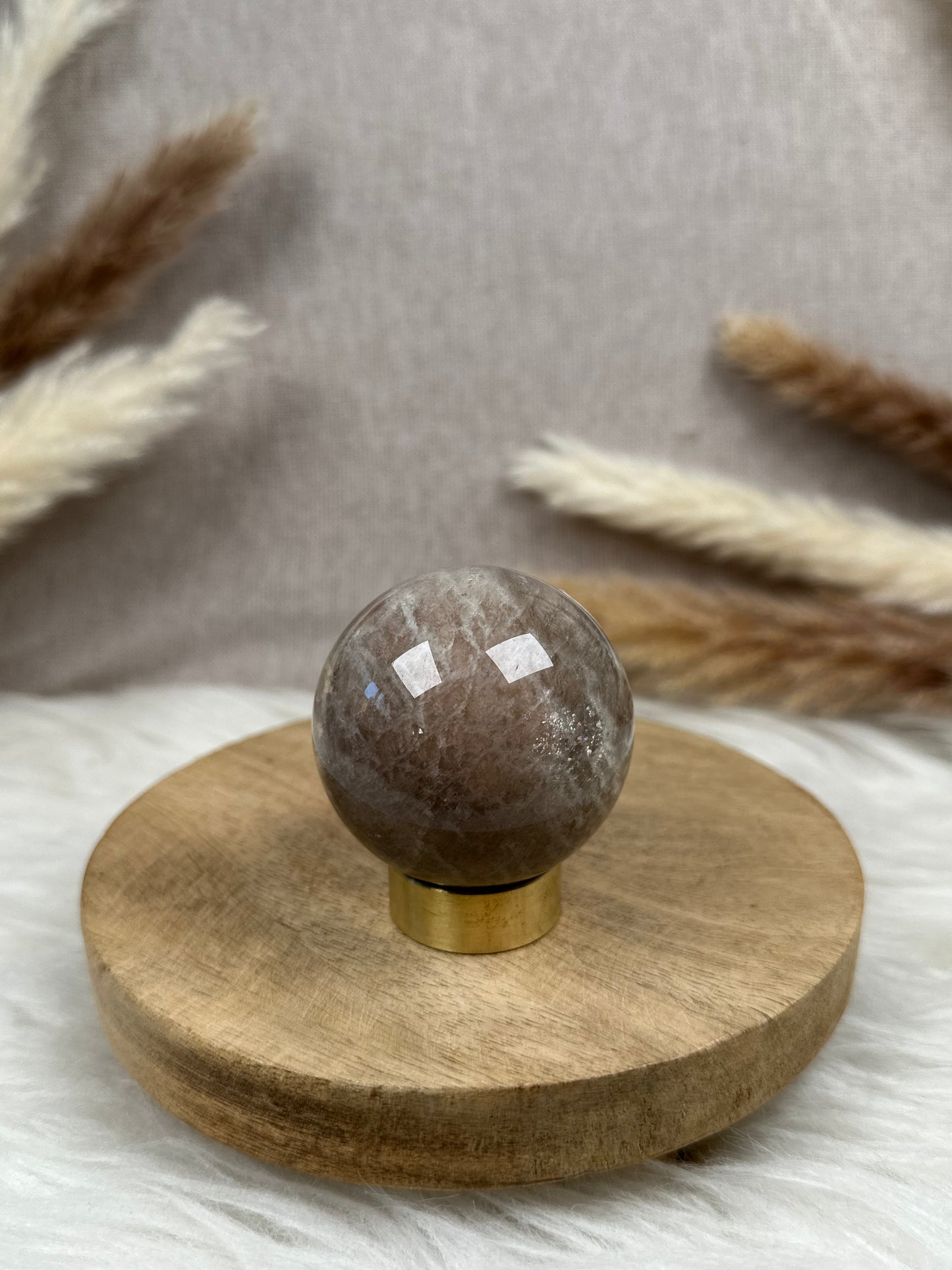 Mondstein Kugel (4) B-Ware