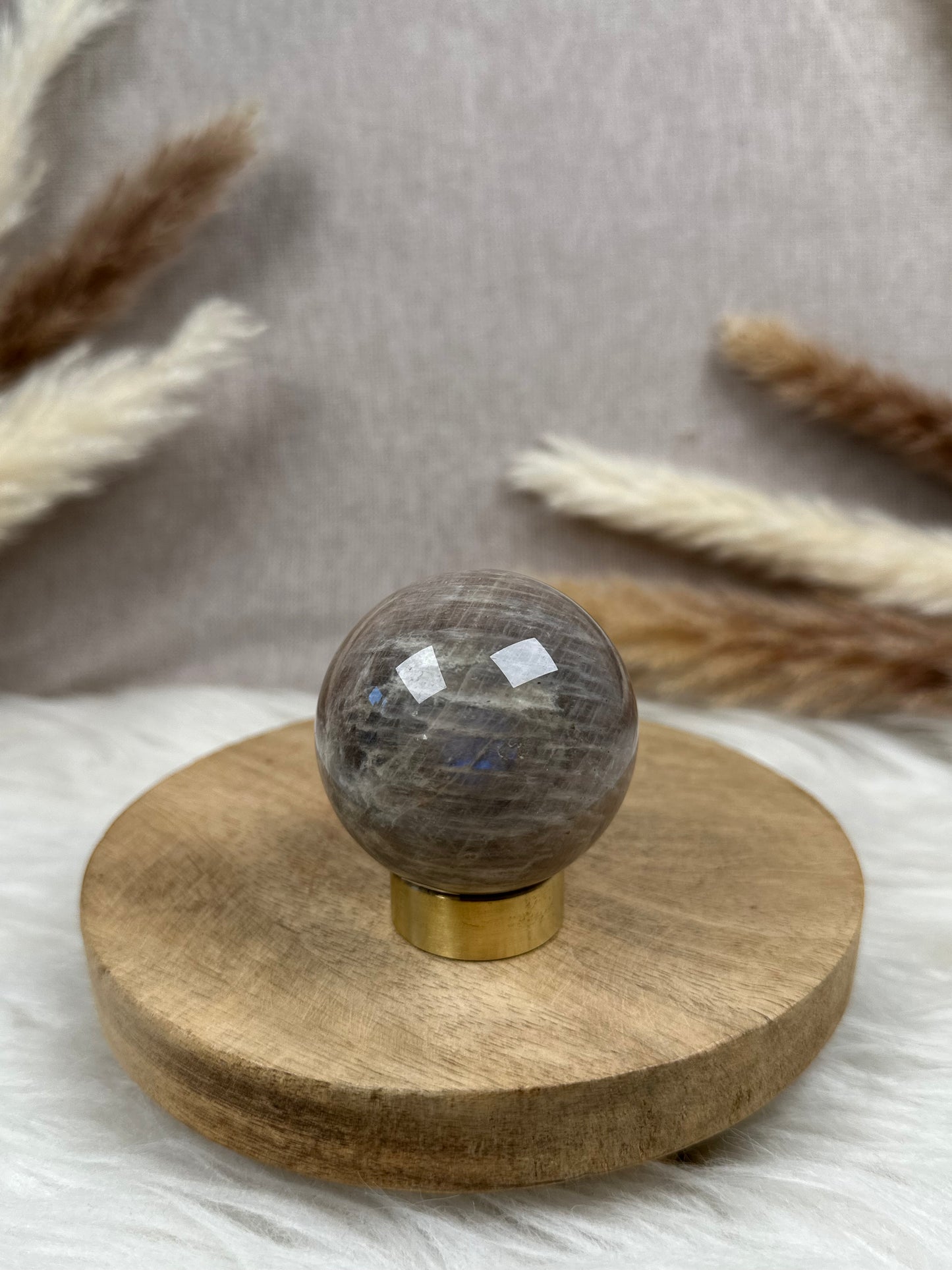 Mondstein Kugel (4) B-Ware