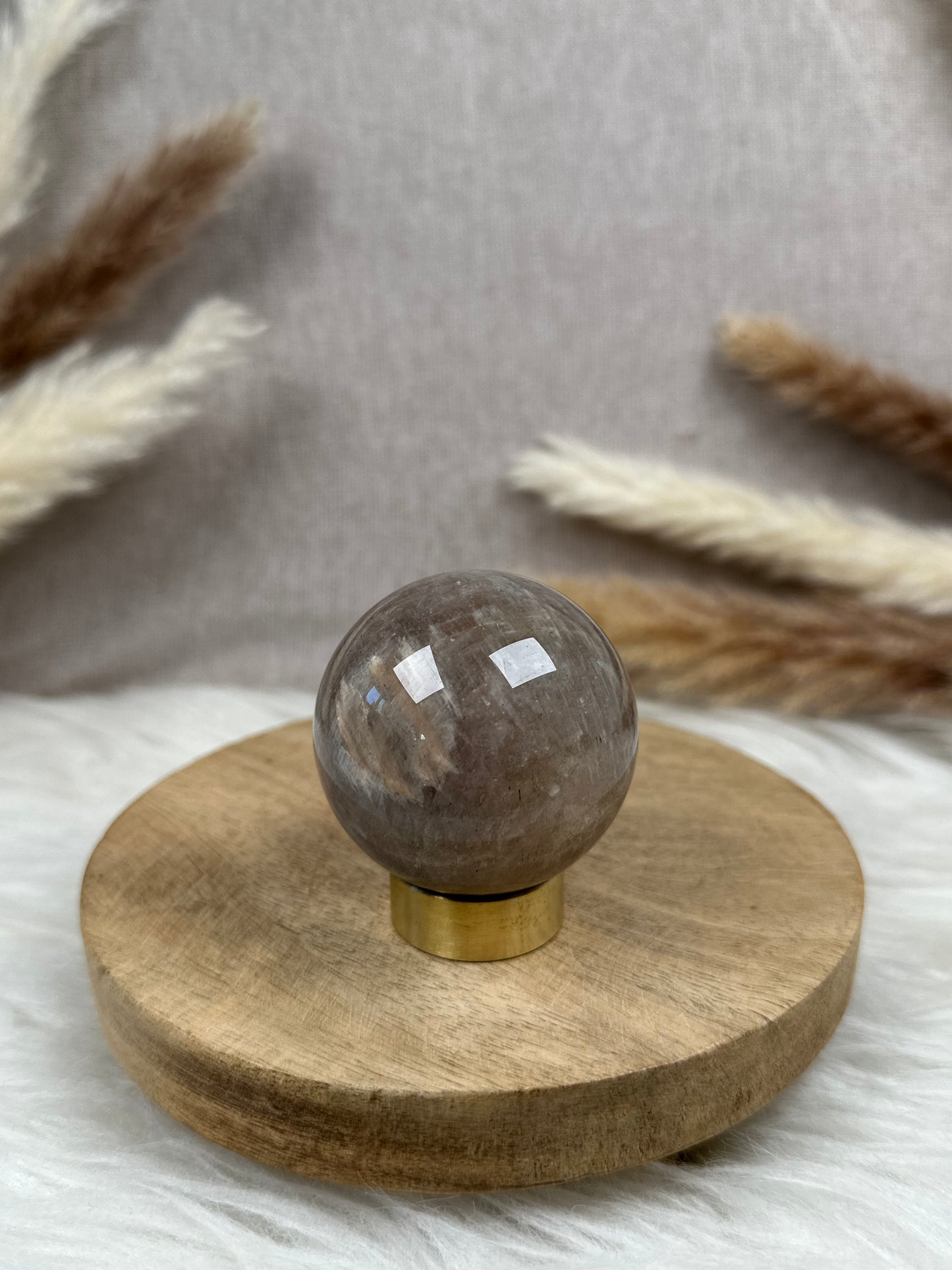 Mondstein Kugel (4) B-Ware