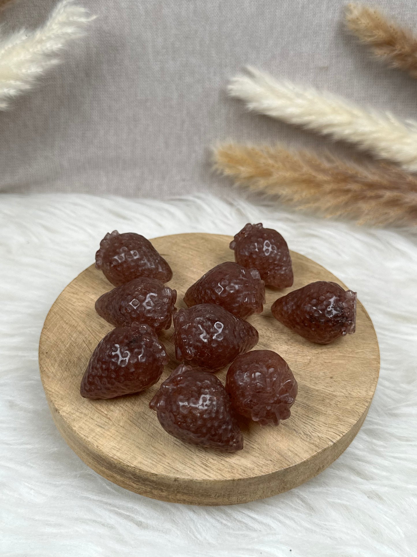 Erdbeerquarz Erdbeeren