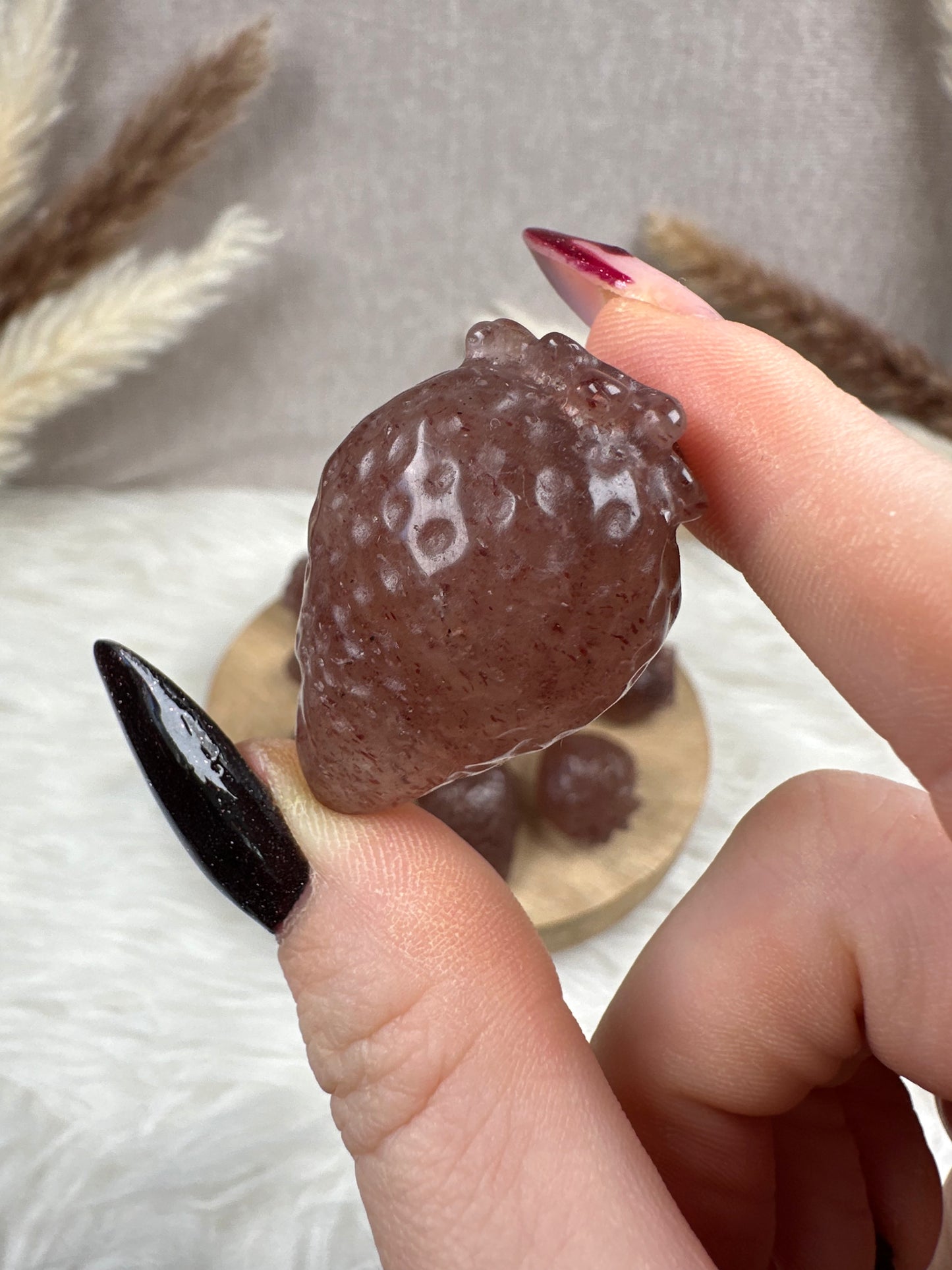 Erdbeerquarz Erdbeeren