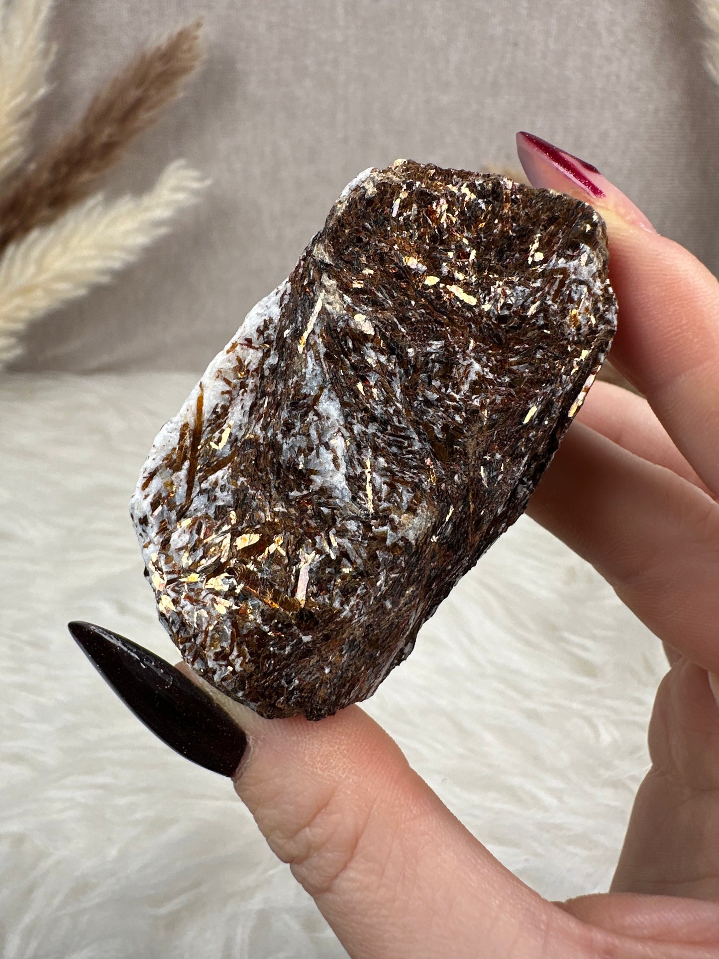 Astrophyllit Rohstein (1)