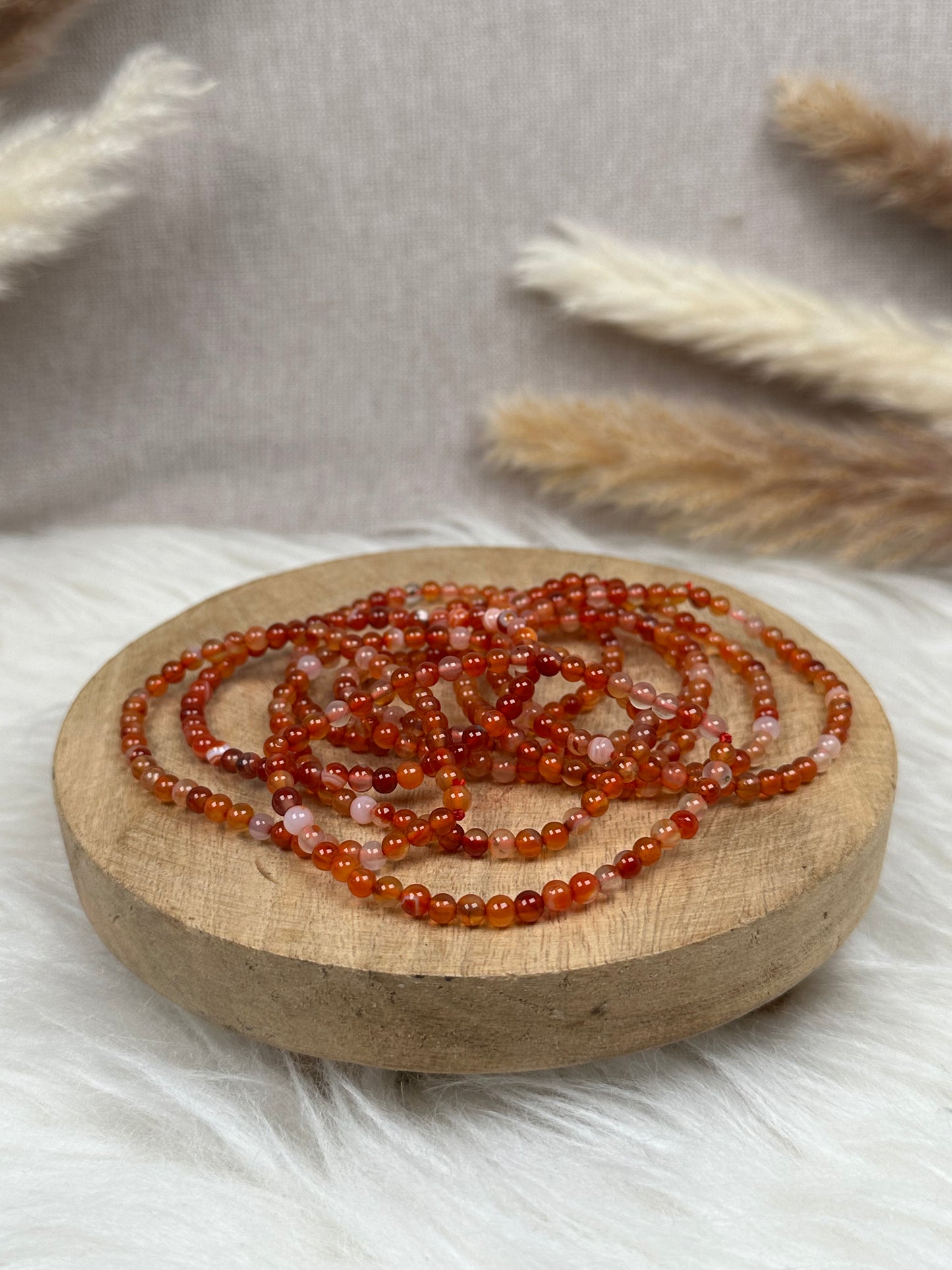Karneol Armbänder (4 mm)