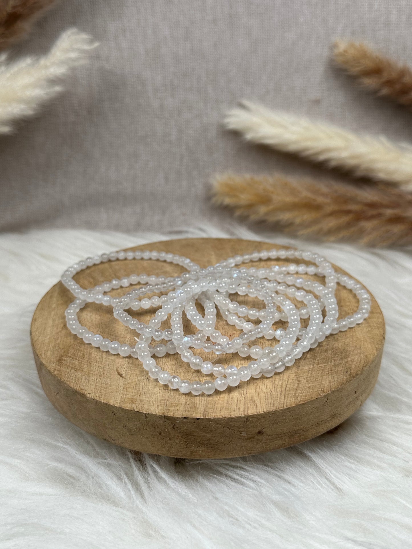 Mondstein Armbänder (4 mm)