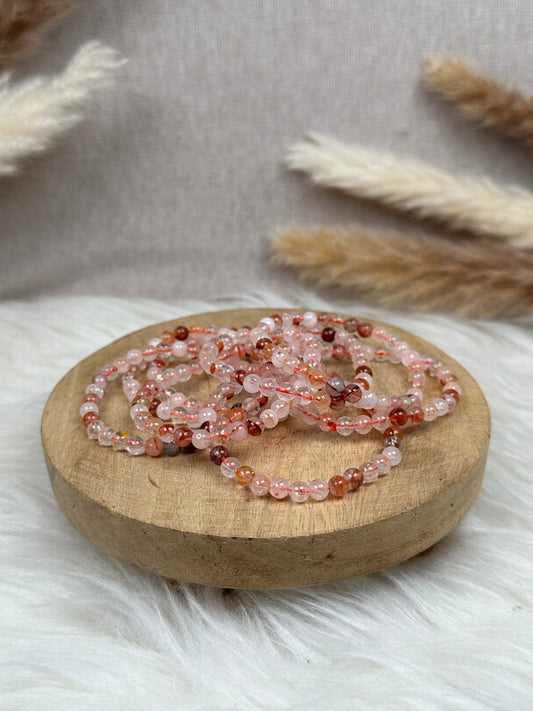 Feuerquarz Armbänder (6 mm)